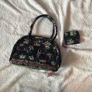 Vera Bradley shoulder Bag breast Cancer Awareness style + wallet